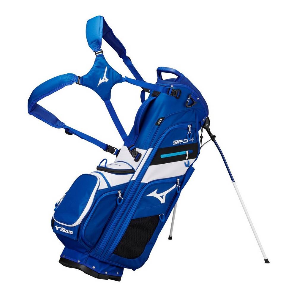 Bolsa Mizuno BR-D4 14-Way Stand Hombre Azules/Blancas España LQRY-87053